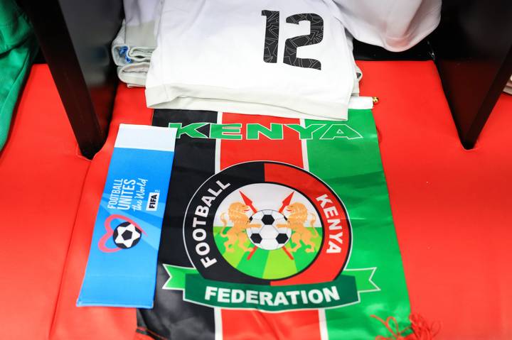 Kenya pennant inside the dressing room