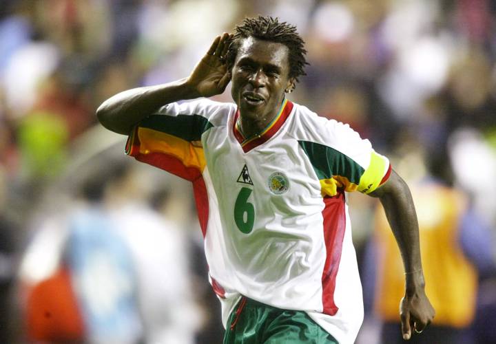 Senegal's Aliou Cisse during the 2002 FIFA World Cup