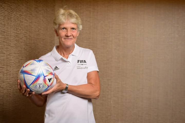 Brazil Women's national team Head Coach Pia Sundhage during the Coach Mentorship Programme Workshop 