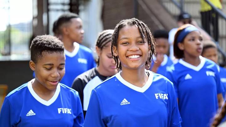 PRETORIA, SOUTH AFRICA - SEPTEMBER 29:  A general view during the FIFA Training Centre session on attacking against a high block, receiving between lines with the SAFA girls academy team on September 29, 2023 in Pretoria, South Africa. (Photo by Johan Rynners - FIFA/FIFA via Getty Images)