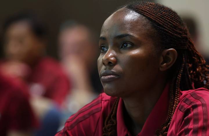 DOHA, QATAR - JANUARY 31: Referees is seen during the theory session  of the FIFA Women's World Cup Referees Seminar II on January 31, 2023 in Doha, Qatar. (Photo by Francois Nel - FIFA/FIFA via Getty Images)