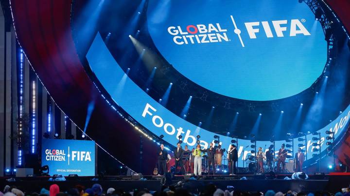 NEW YORK, UNITED STATES - SEPTEMBER 28: A general view during the Global Citizen Festival 2024 & FIFA Club World Cup (FCWC25) venue announcement in Central Park on September 28, 2024 in New York, United States. (Photo by Adam Hunger - FIFA/FIFA via Getty Images)