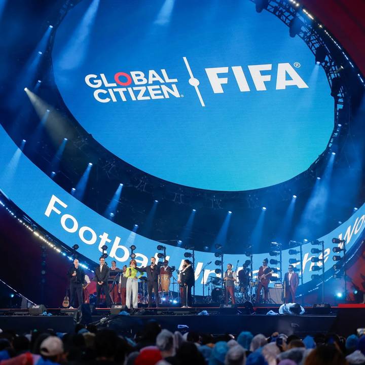 NEW YORK, UNITED STATES - SEPTEMBER 28: A general view during the Global Citizen Festival 2024 & FIFA Club World Cup (FCWC25) venue announcement in Central Park on September 28, 2024 in New York, United States. (Photo by Adam Hunger - FIFA/FIFA via Getty Images)