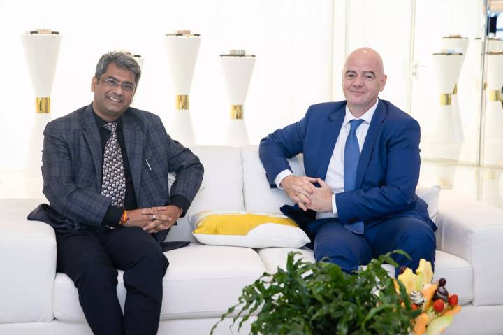 FIFA President Gianni Infantino and All India Football Federation Meeting