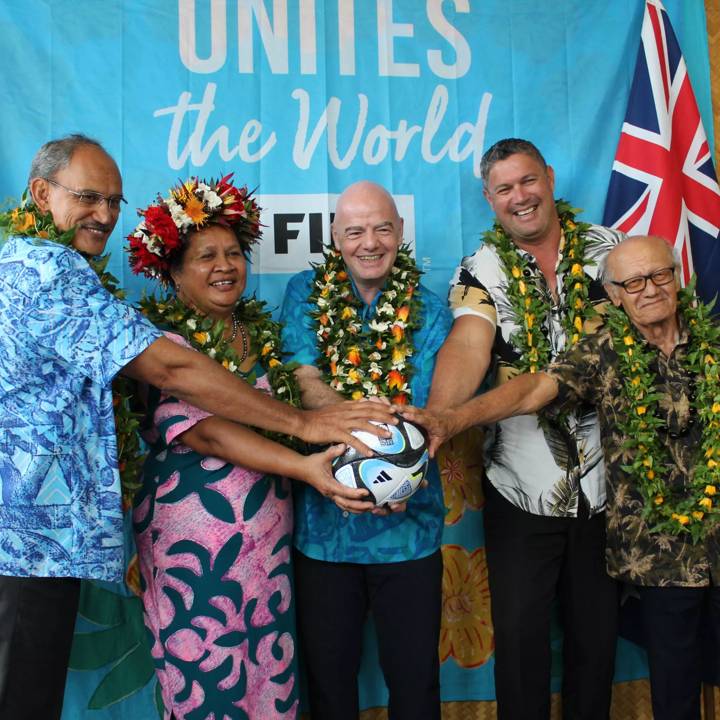 FIFA President Gianni Infantino makes historic visit to the Cook Islands