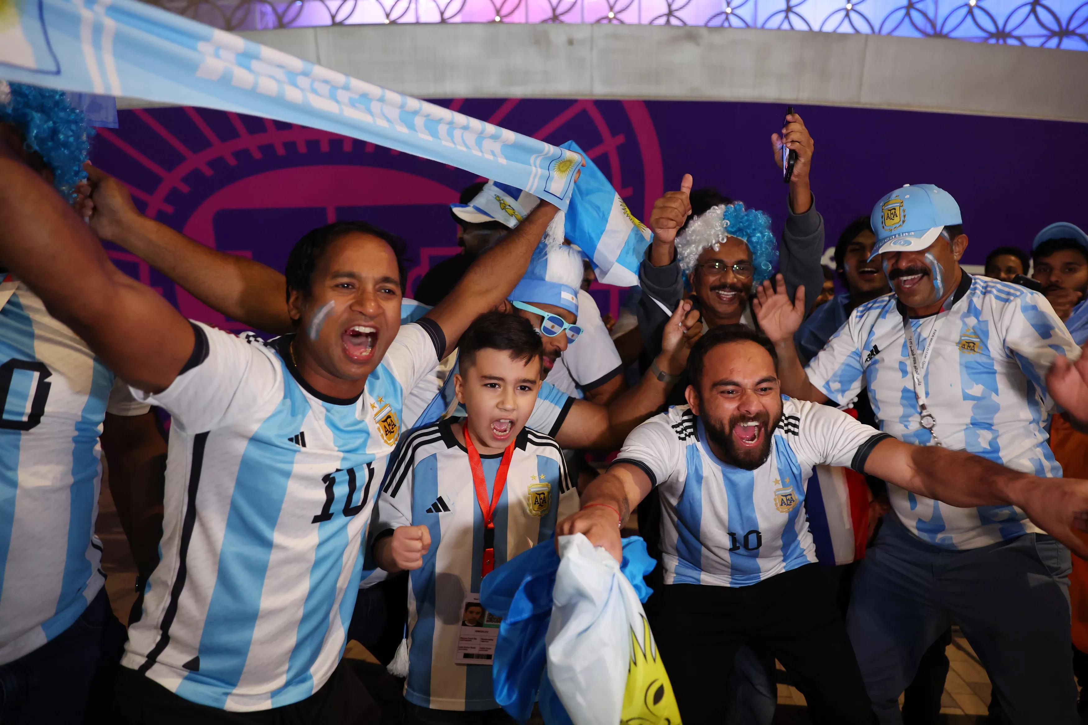 FIFA World Cup 2022: Argentina fans in Qatar give Lionel Messi