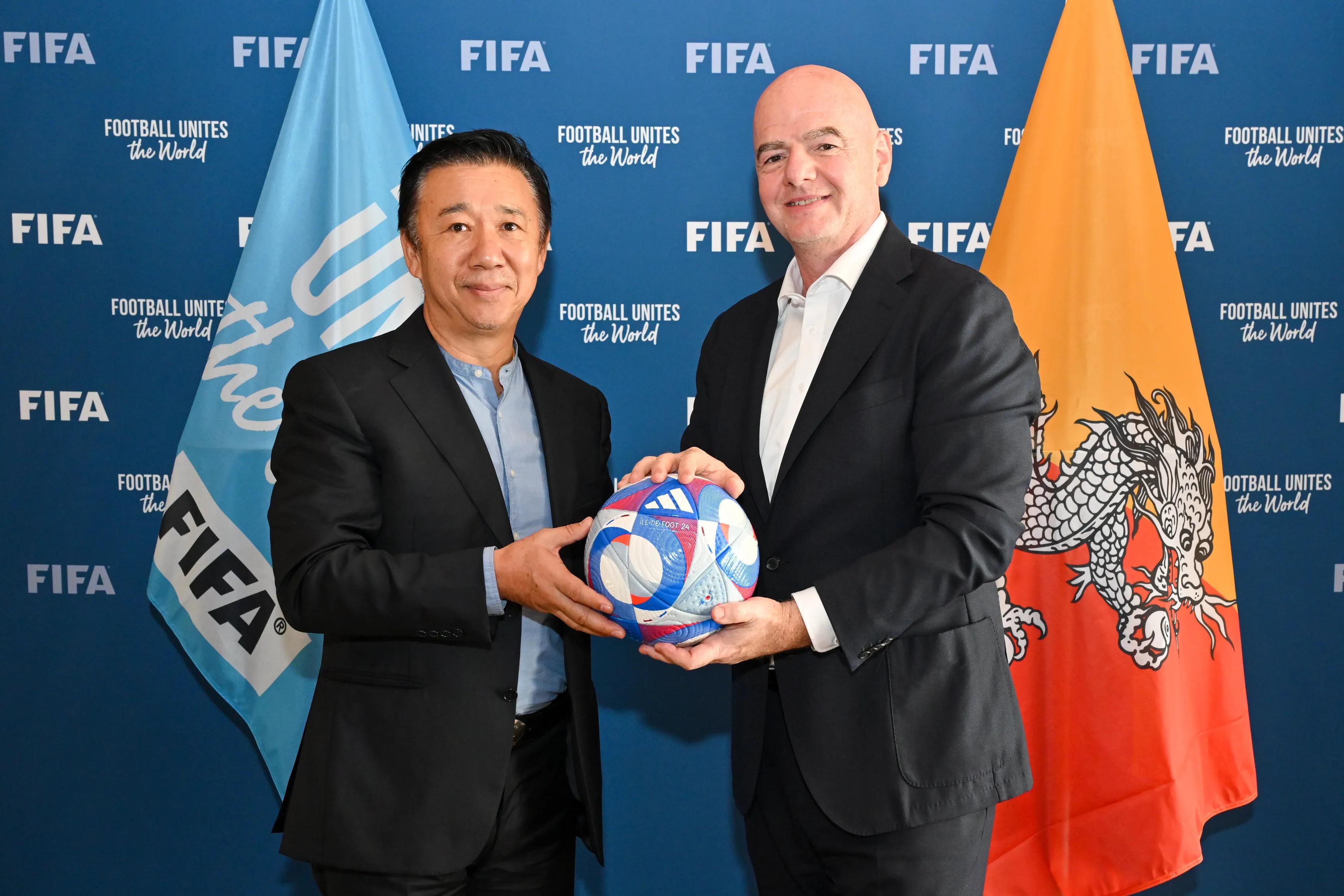 FIFA forward moves mountains in Bhutan – Infantino welcomes association president