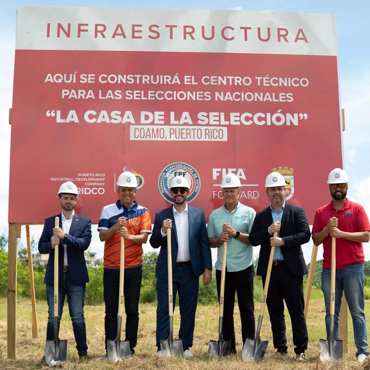 COAMO, PUERTO RICO - SEPTEMBER 25: Work commences on "La Casa de la Selección" (National Team Headquarters) on September 25, 2023 in Coamo, Puerto Rico. (Photo by Angel Rivera Lens)