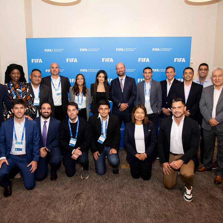 NEW YORK, NY - SEPTEMBER 14: Group photo of the FIFA Diploma in Club Management on September 14, 2022 in New York, New York. (Photo by Michelle Farsi - FIFA/FIFA via Getty Images)