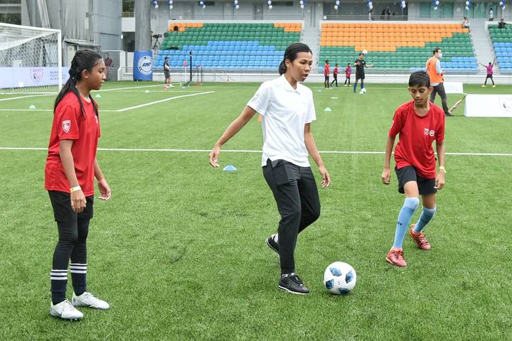 FIFA Football for Schools (F4S) programme, Jalan Besar Stadium, Singapore (Images courtesy Football Association of Singapore)