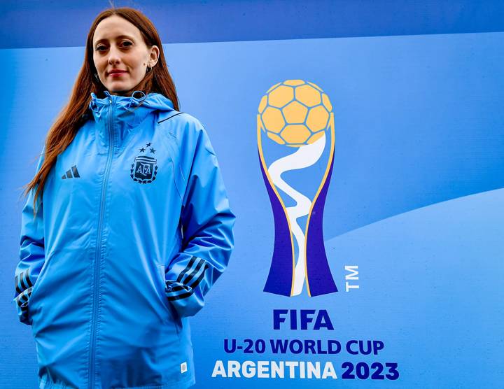 Carmina Aztarbe (AFA) at work  during the FIFA U20 World Cup Argentina 2023