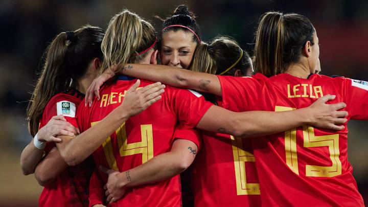 IMAGO / ZUMA Wire

November 30, 2021, SEVILLA, SEVILLA, SPAIN: Amaiur Sarriegi of Spain celebrates a goal during FIFA WomenÃ¢â‚¬â ¢s World Cup 2023 qualifier match between Spain and Scotland at La Cartuja Stadium on November 30, 2021 in Sevilla, Spain