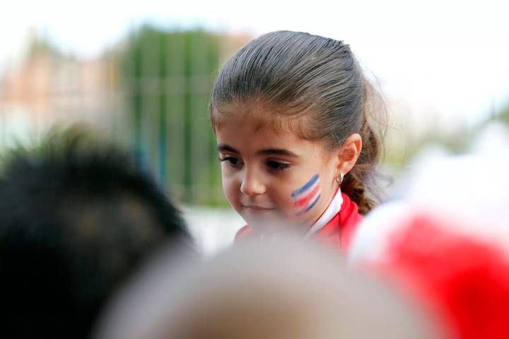 A young Costa Rica fan