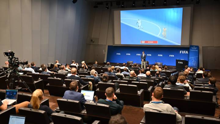 ZURICH, SWITZERLAND - OCTOBER 06: A general view during A Year in Review as part of the FIFA Quality Programme Conference at HoF, Home of FIFA on October 06, 2022 in Zurich, Switzerland. (Photo by Harold Cunningham/FIFA)