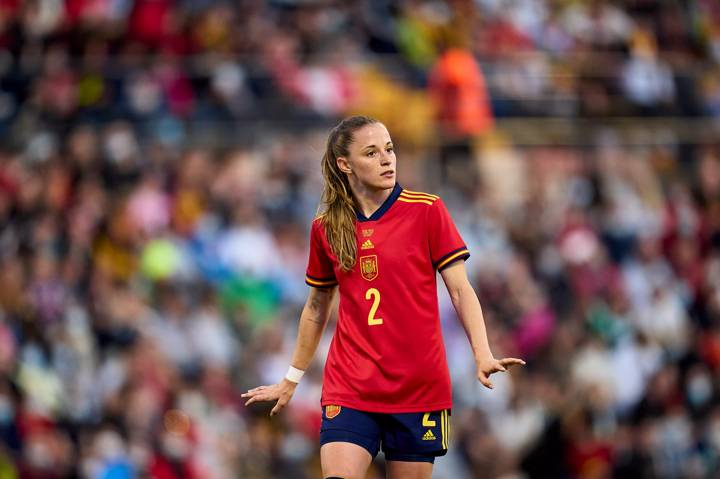 L’Espagnole Ona Batlle lors d’un match amical face au Brésil le 7 avril 2022.