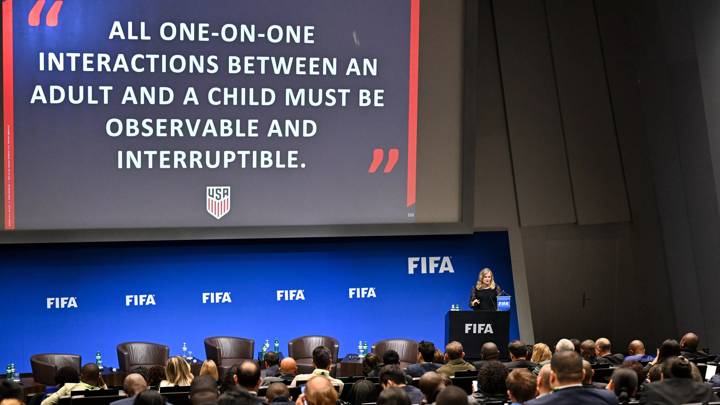 ZURICH, SWITZERLAND - OCTOBER 26: Alison Kocoras during the FIFA Safeguarding Summit at HoF, Home of FIFA on October 26, 2023 in Zurich, Switzerland. (Photo by Harold Cunningham/FIFA)