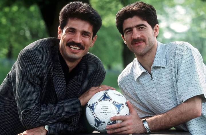 Ali Daei and Karim Bagheri in 1998