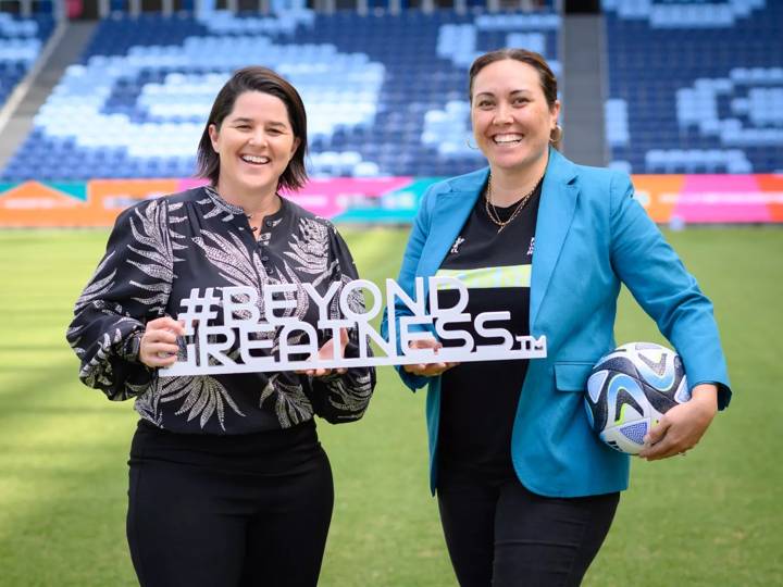 Sarai Bareman, FIFA's Chief Women's Football Officer and Sarah Walsh, Football Australia’s Head of Women’s Football and Women’s World Cup: Legacy and Inclusion.