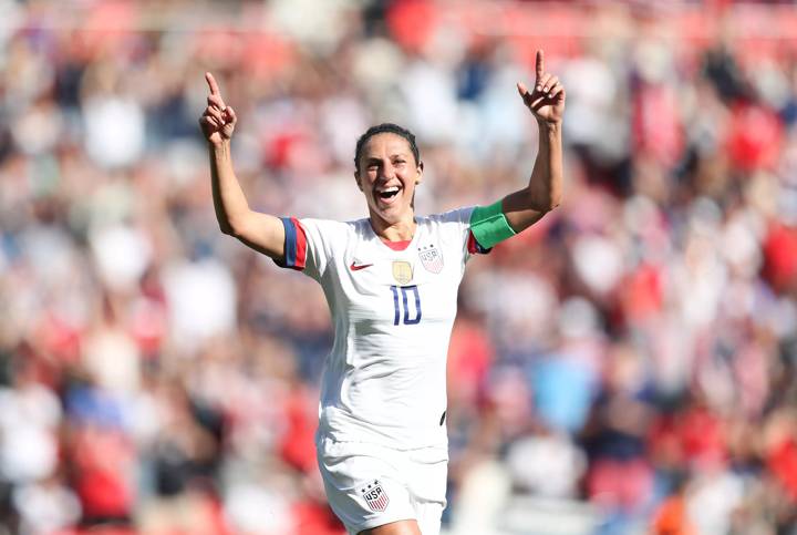 Carli Lloyd of the USA celebrates