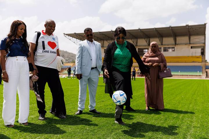  FIFA Secretary General visits Dire Dawa International Stadium