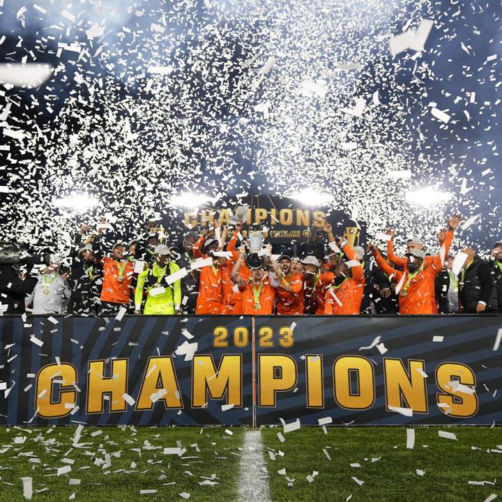 Forge FC celebrate becoming four-time Canadian Premier League playoff champions 