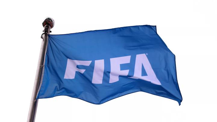 SAN JOSE, COSTA RICA - AUGUST 25: FIFA´s flag waves in the stadium before a FIFA U-20 Women's World Cup Costa Rica 2022 Semi Final match between Spain and Netherlands at Estadio Nacional de Costa Rica on August 25, 2022 in San Jose, Costa Rica. (Photo by Tim Nwachukwu - FIFA/FIFA via Getty Images)