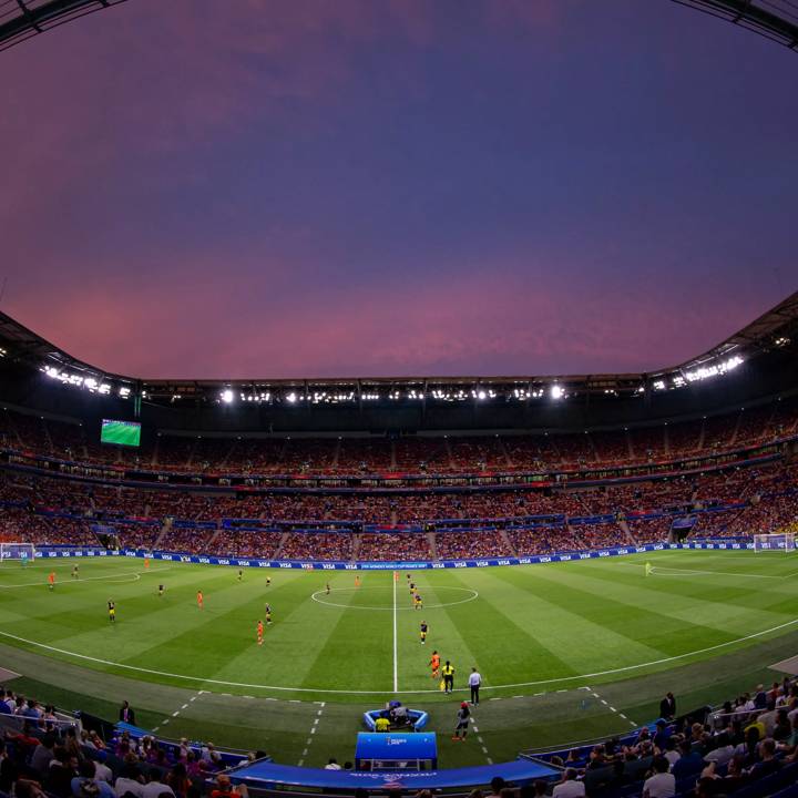 LYON, FRANCE - JULY 03: During the 2019 FIFA Women's World Cup France Semi Final match between Netherlands and Sweden at Stade de Lyon on July 3, 2019 in Lyon, France. (Photo by Joosep Martinson - FIFA/FIFA via Getty Images)