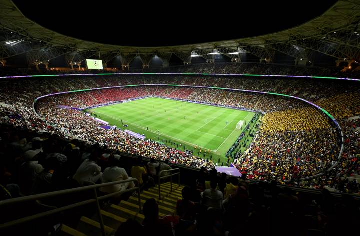 General view inside the stadium during the FIFA Club World Cup Saudi Arabia 2023 match between Al Ahly FC and Al Ittihad FC