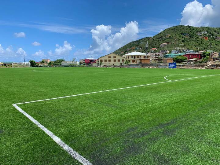 FIFA President Infantino arrives to the British Virgin Islands
