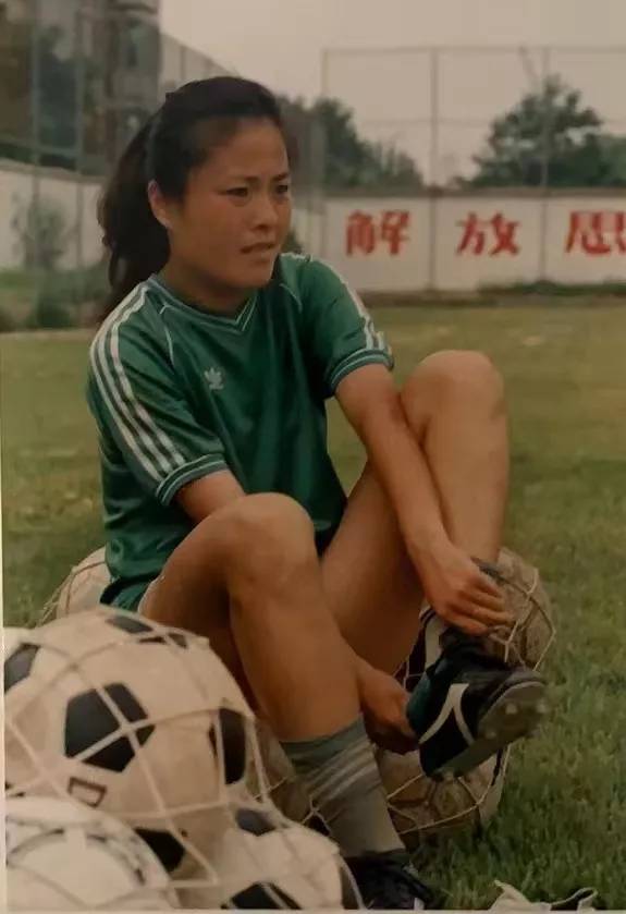 Ma Li before a training session